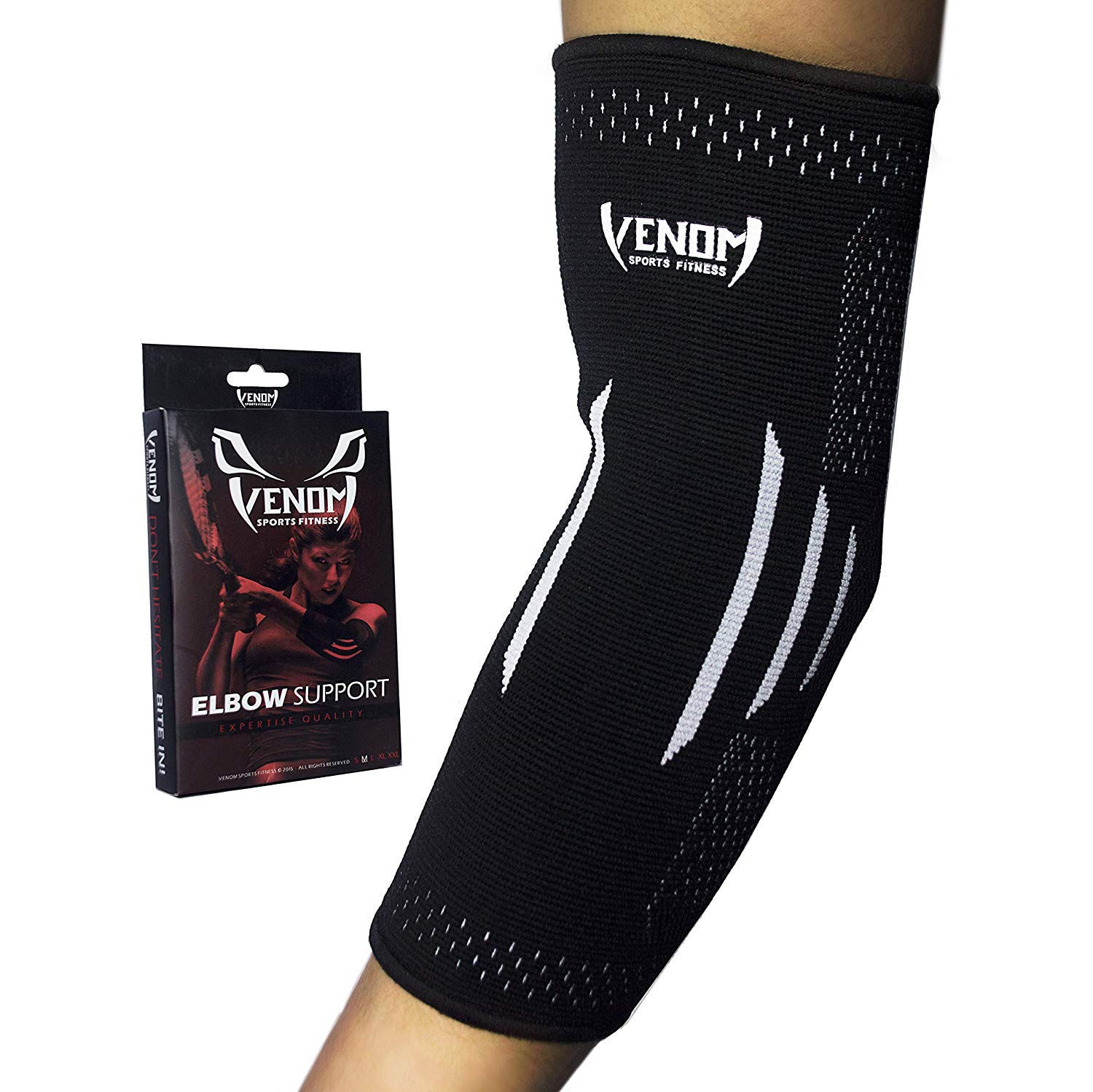 Neoprene Elbow Sleeve Brace Arm Support Pad Guard Strap Protective MMA Fitness