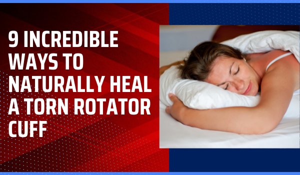 Woman sleeping on her belly, how to treat torn rotator cuff naturally