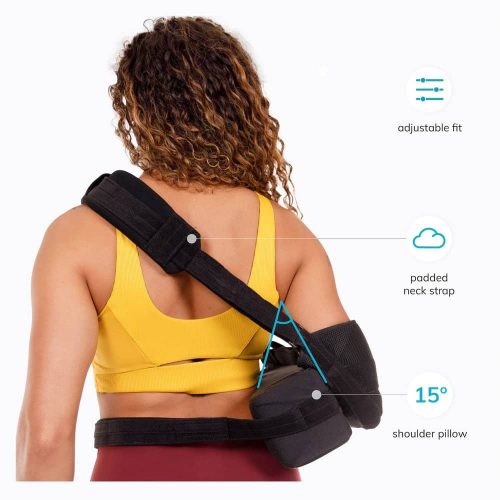 Braceability Shoulder Abduction Sling for after torn rotator cuff surgery from volleyball